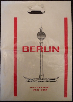 Polyethylene bag from the Berlin TV Tower (42 cm X 30 cm)