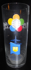 Souvenir glass produced by Free German Youth (FDJ) in Cottbus, the GDR's "Coal and Energy District".