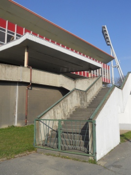 Stairway to (East German football) heaven at Jahn Sportpark (photo: author).