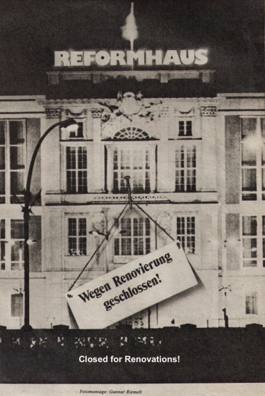 The East German State Council Building Closed for Renovations in NBI 47/89.
