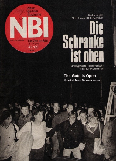 The Gate is Open: Neue Berliner Illustrierte from Nov. 16, 1989 (photo: author)