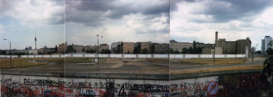 Pseudo-panorama of the death strip at Potsdamer Platz (photo: author).