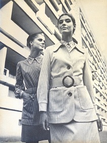 Nothing says 60s-era GDR like a polyester suit and a Plattenbau (photo: Roger Melis).